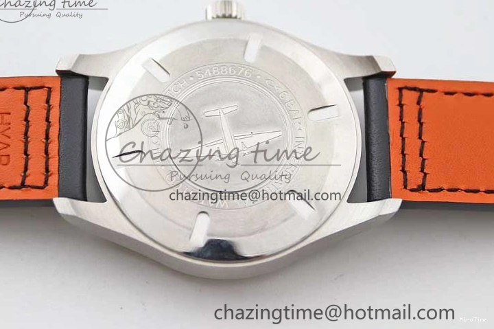 MIROTIME 0311 Vibrant Mark XVIII IW327001 SS M+F 1:1 Best Edition Black Dial on Black Leather Strap A 7055